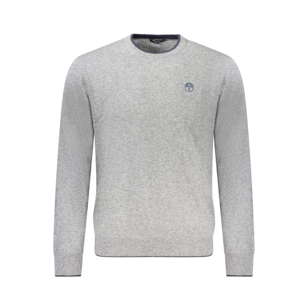 North Sails Grijze trui met lange mouwen en contrastdetails Gray Heren