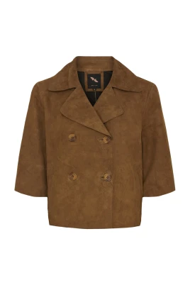 Suede Short Trenchcoat
