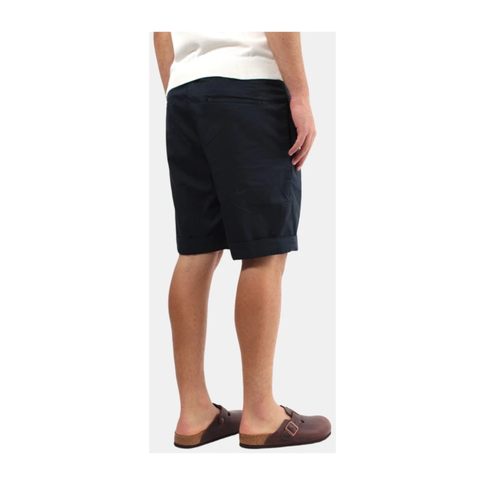 40Weft Comfortabele Bermuda Shorts Mike Model Blue Heren