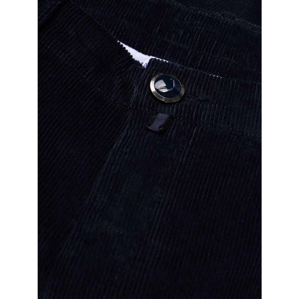 Jacob Cohën Blauwe Corduroy Slim Fit Broek Blue Heren