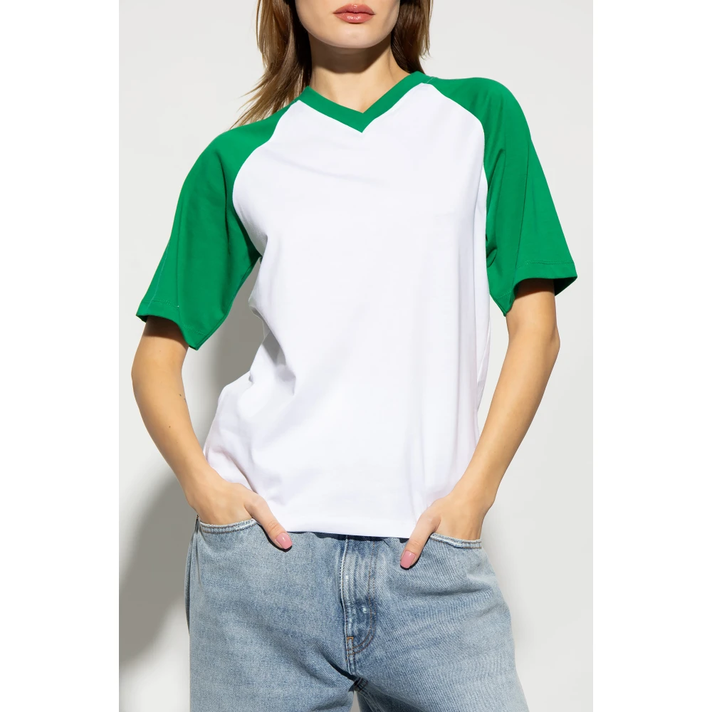 Victoria Beckham Bedrukt T-shirt White Dames