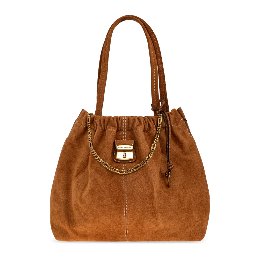 Marc Jacobs Women's Brown Shopping Bags, One Size, The Suede Cristina Tote