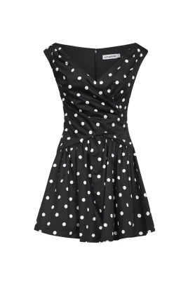 Polka Dot Bomullsminiklänning