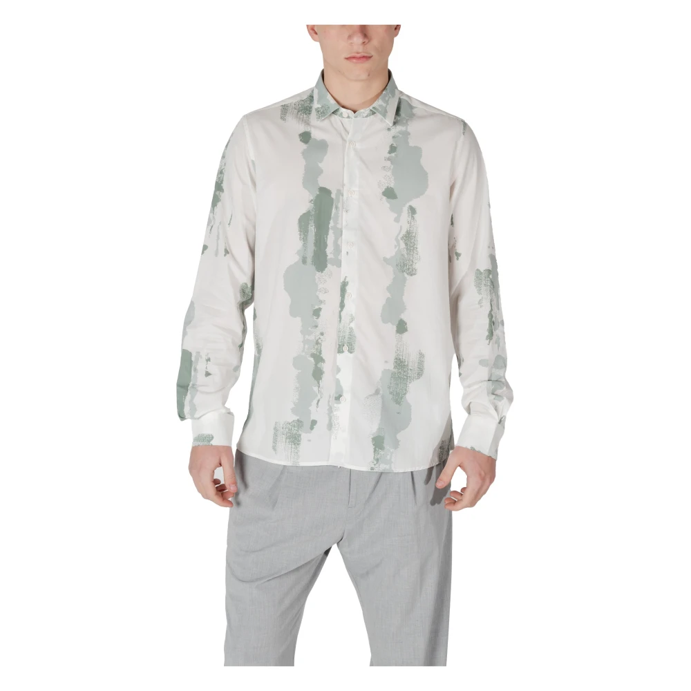 Antony Morato Groene Button-Up Shirt Lente Zomer Stijl Green Heren