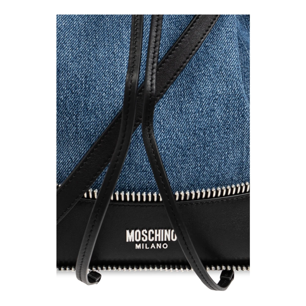 Moschino Schoudertas Blue Dames