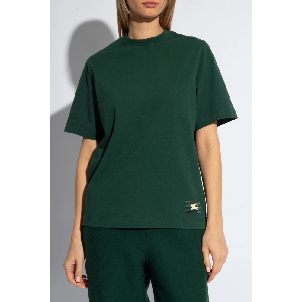 Burberry Gepatcht T-shirt Green Dames