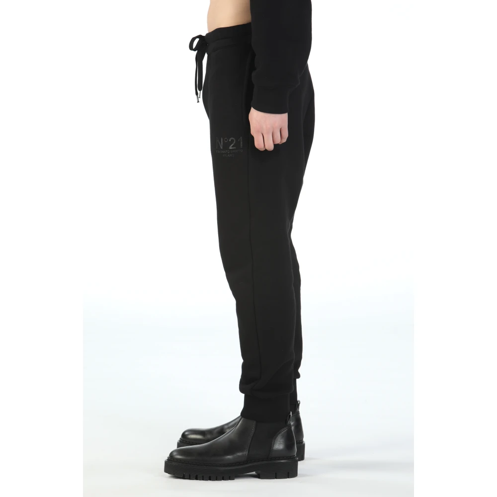 N21 Katoenen Broek Black Heren