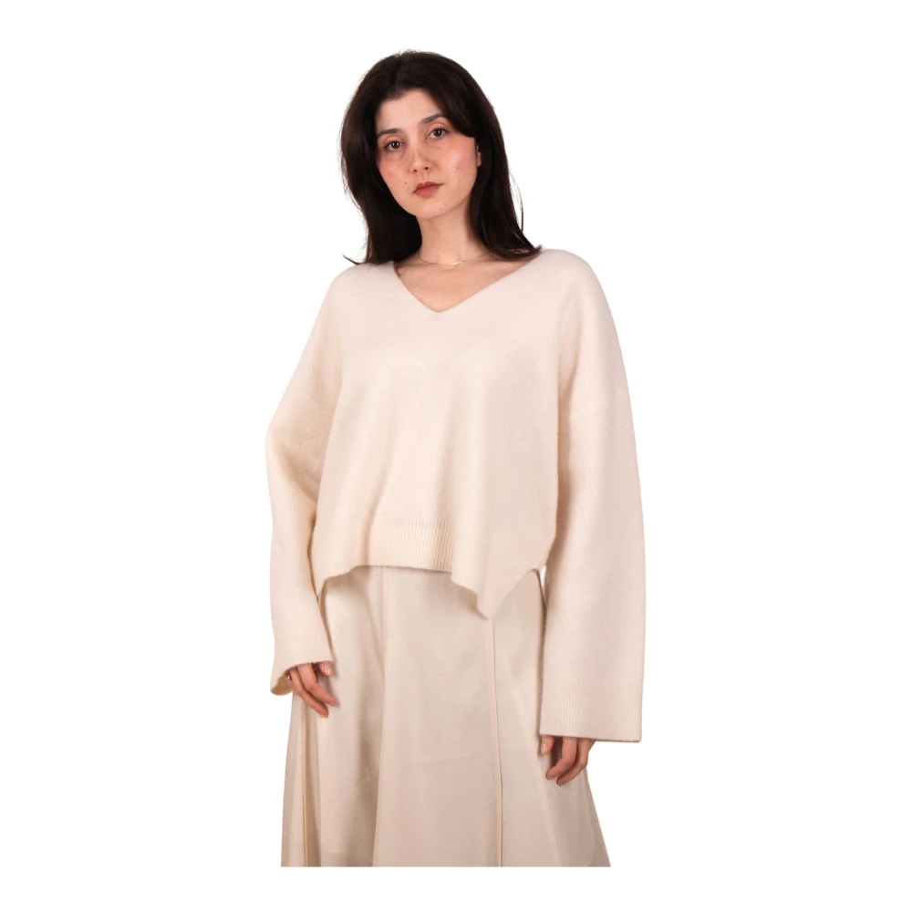 Kiefermann Women's Beige Cashmere Knitwear, Xs, Semadara Cashmere Pullover
