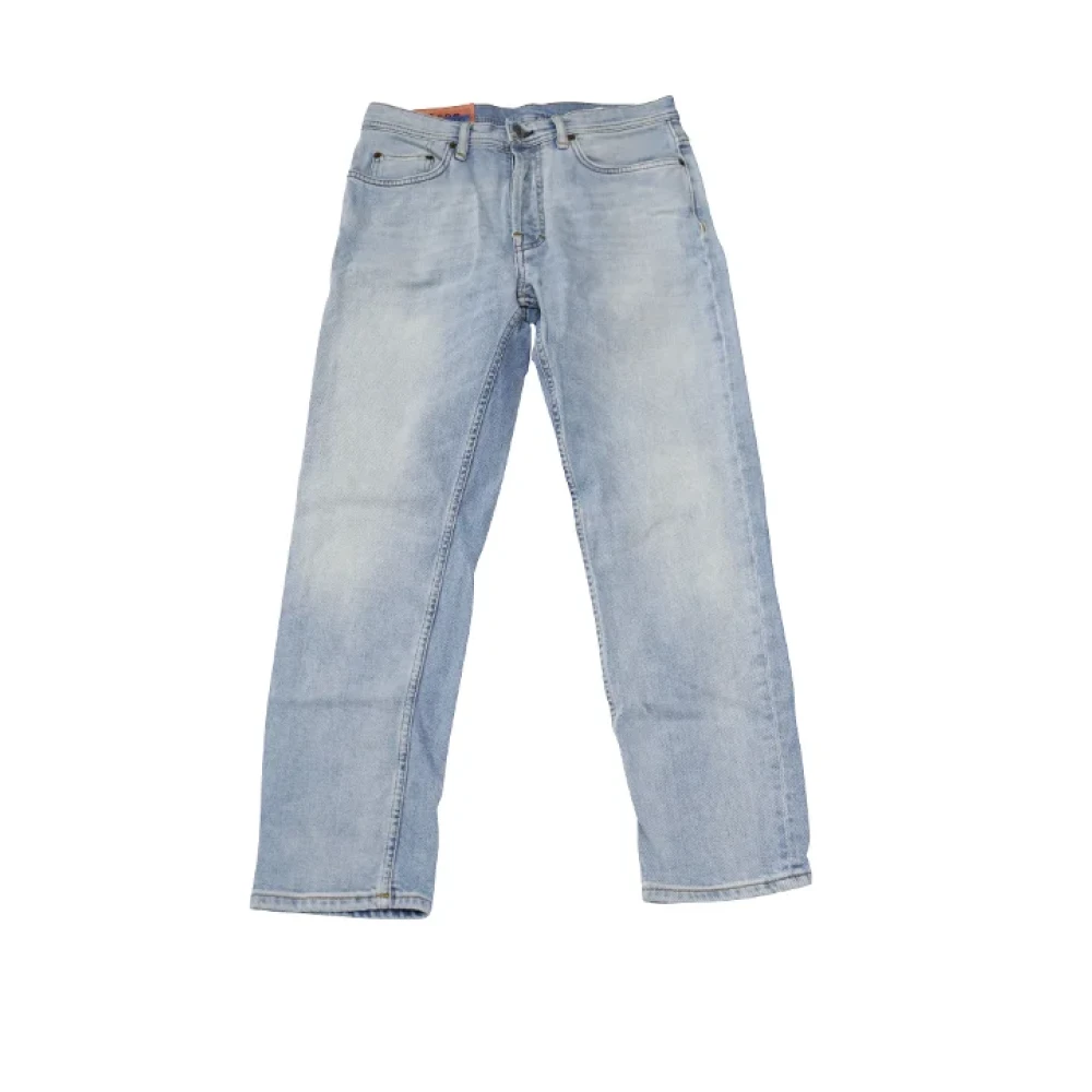 Acne Studios Pre-owned Cotton jeans Blue Dames