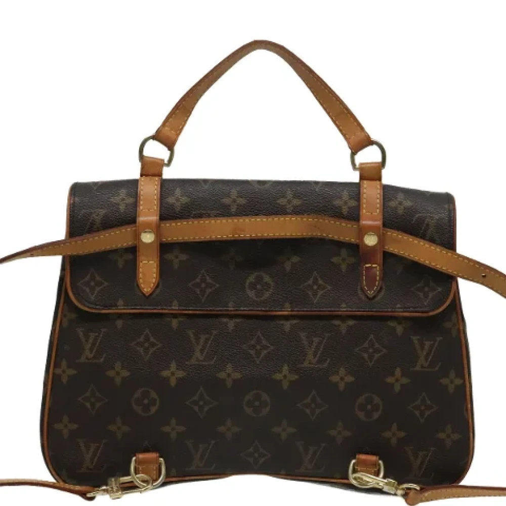 Louis Vuitton Vintage Pre-owned Canvas backpacks Brown Dames