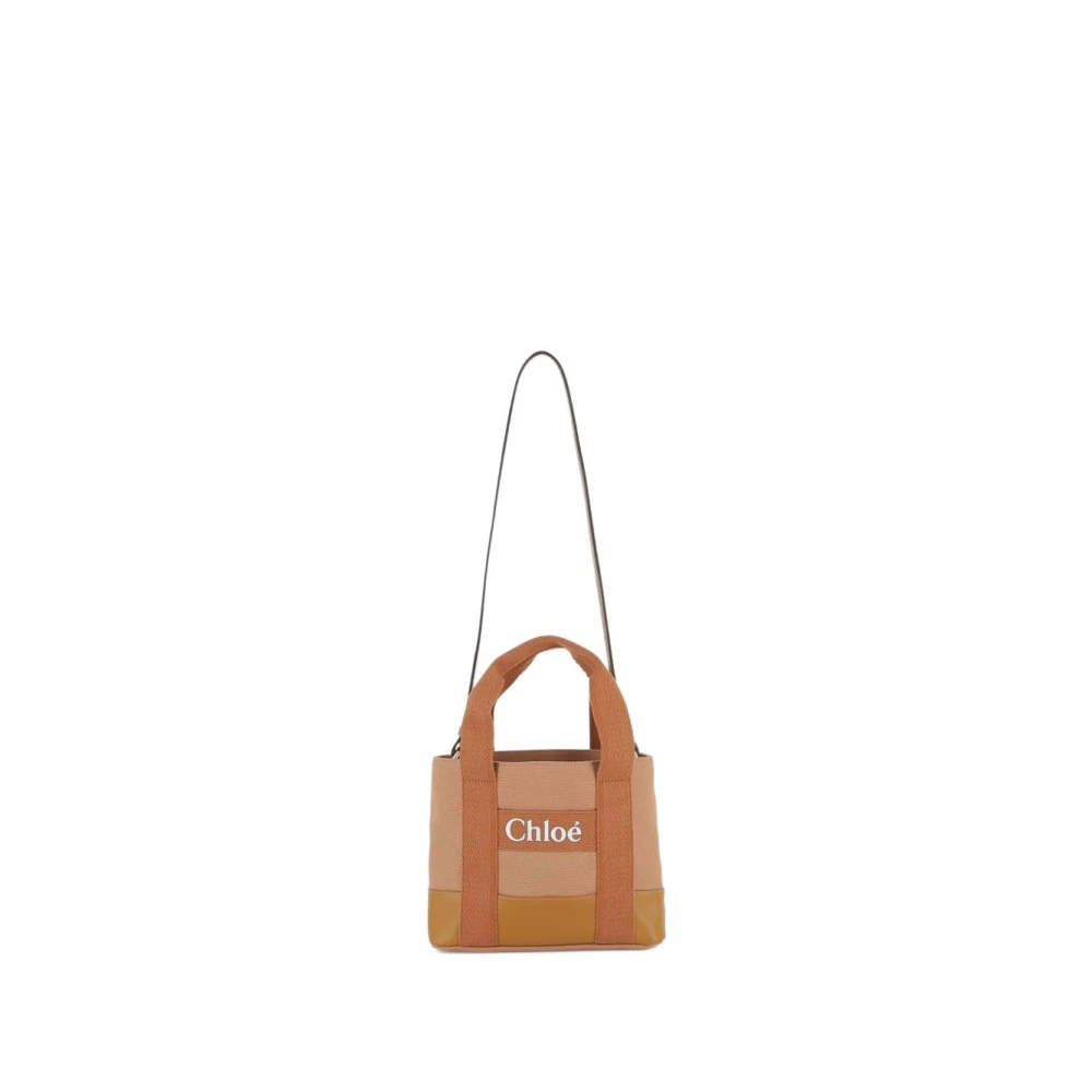 Chloé Women's Beige Canvas Tote Bag