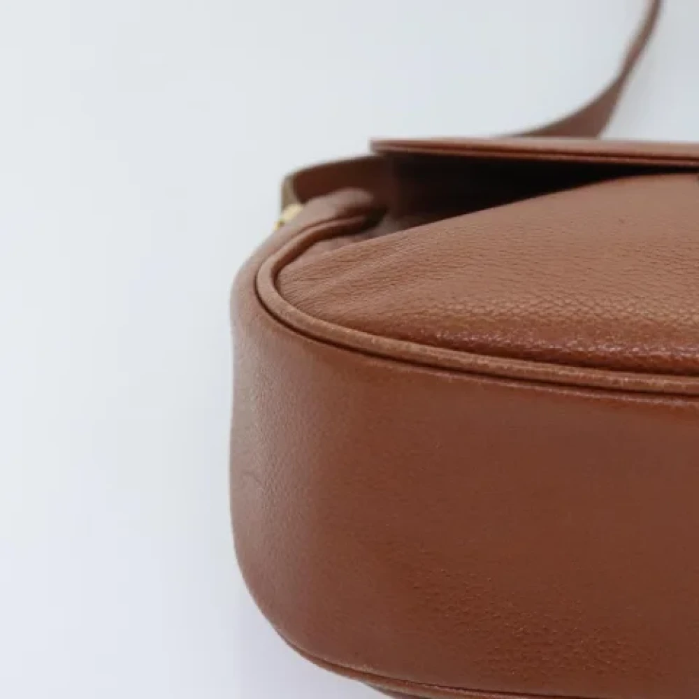 Yves Saint Laurent Vintage Pre-owned Leather shoulder-bags Brown Dames