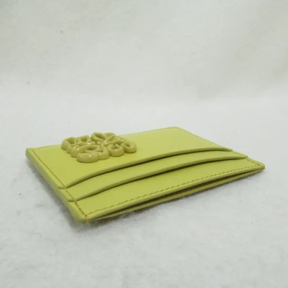 Loewe Pre-owned Leather wallets Green Dames