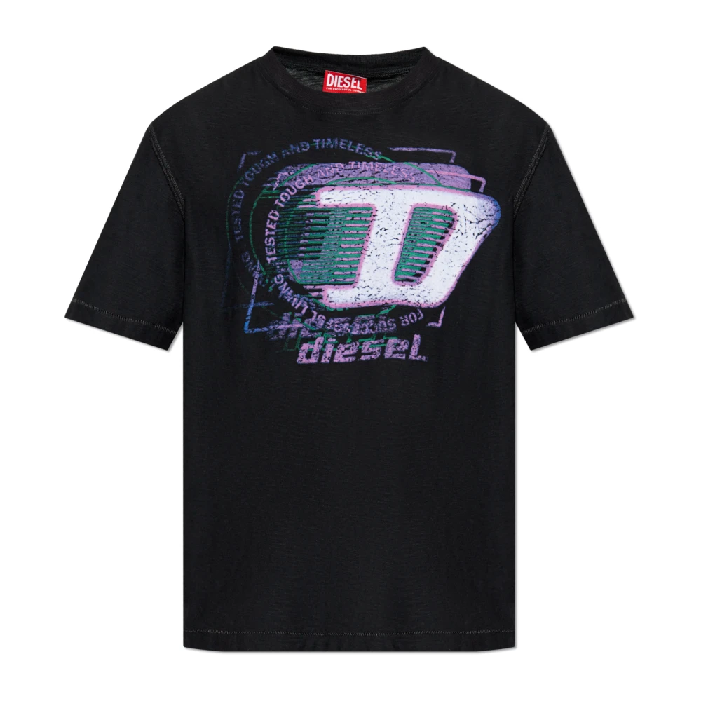 Diesel T-shirt T-Adjust-R11 Black Heren