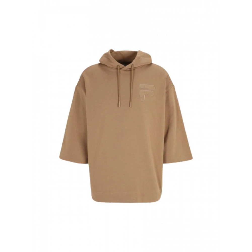Fila Bruine Kimono Stijl Hoodie Beige Heren