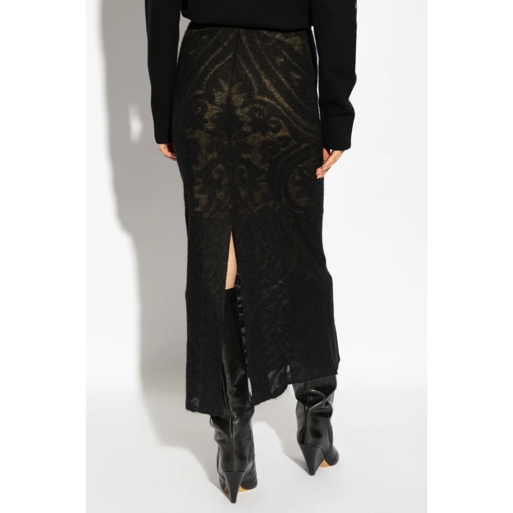 ETRO Rok met achterkant split Black Dames