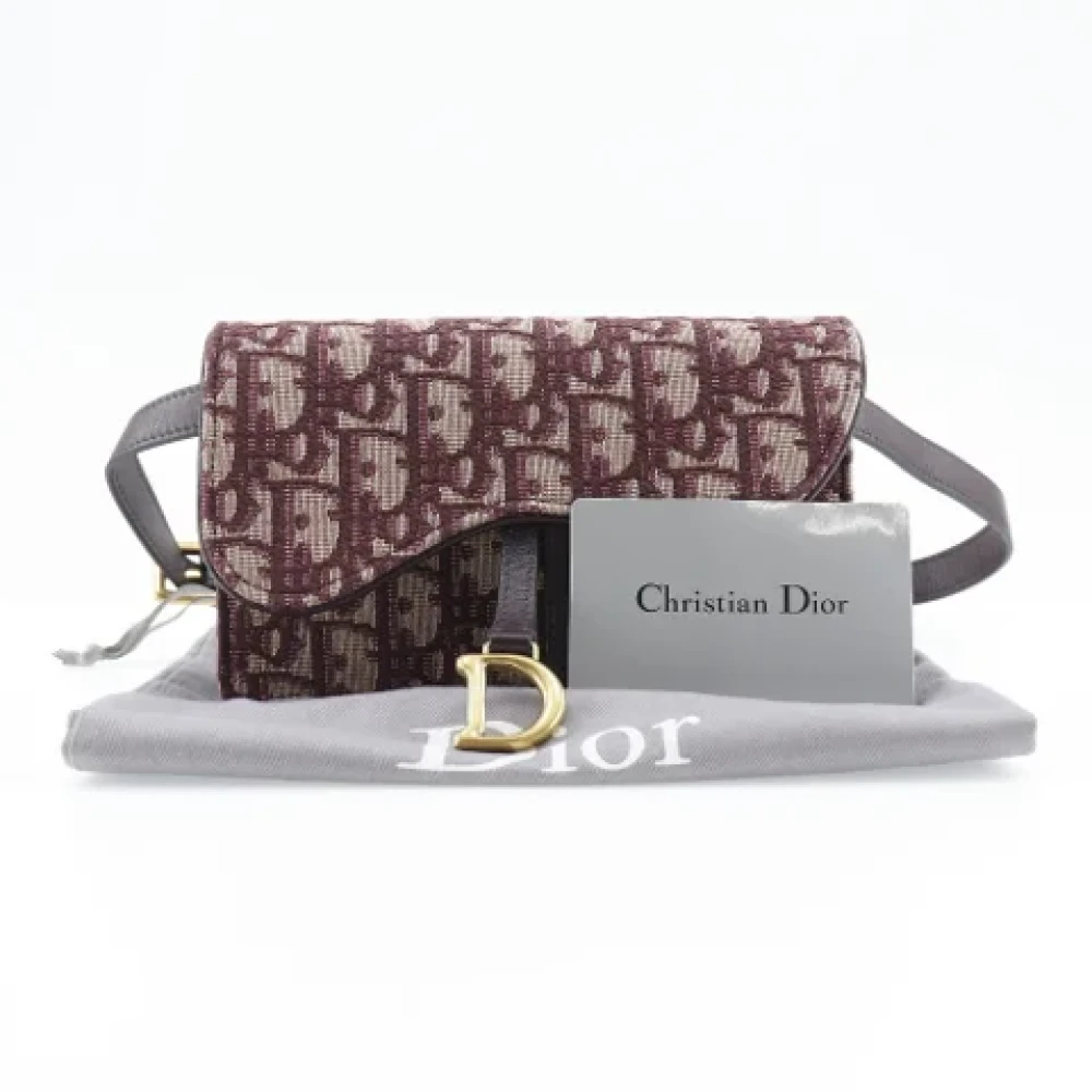 Dior Vintage Pre-owned Canvas dior-bags Red Dames