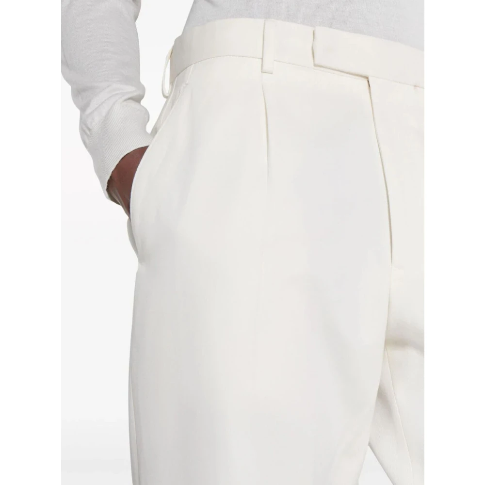 Z Zegna Suit Trousers White Heren