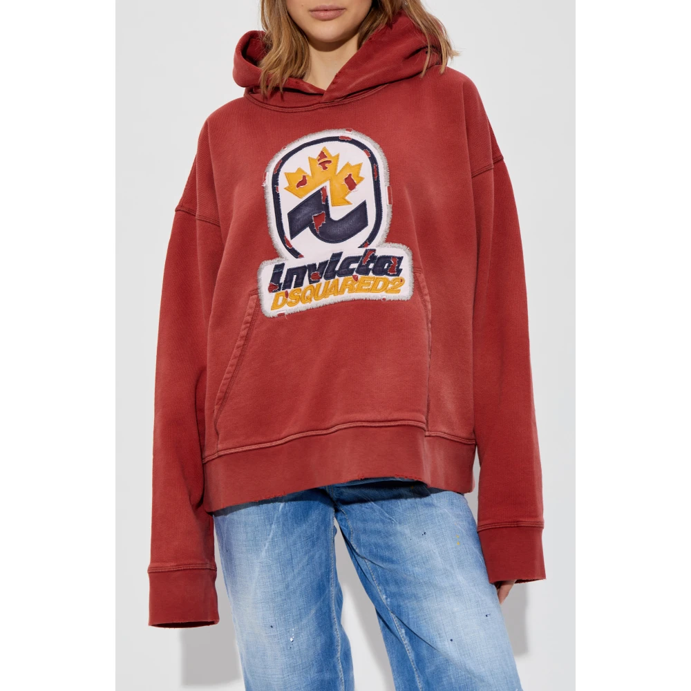Dsquared2 Sweatshirt met logo Red Dames