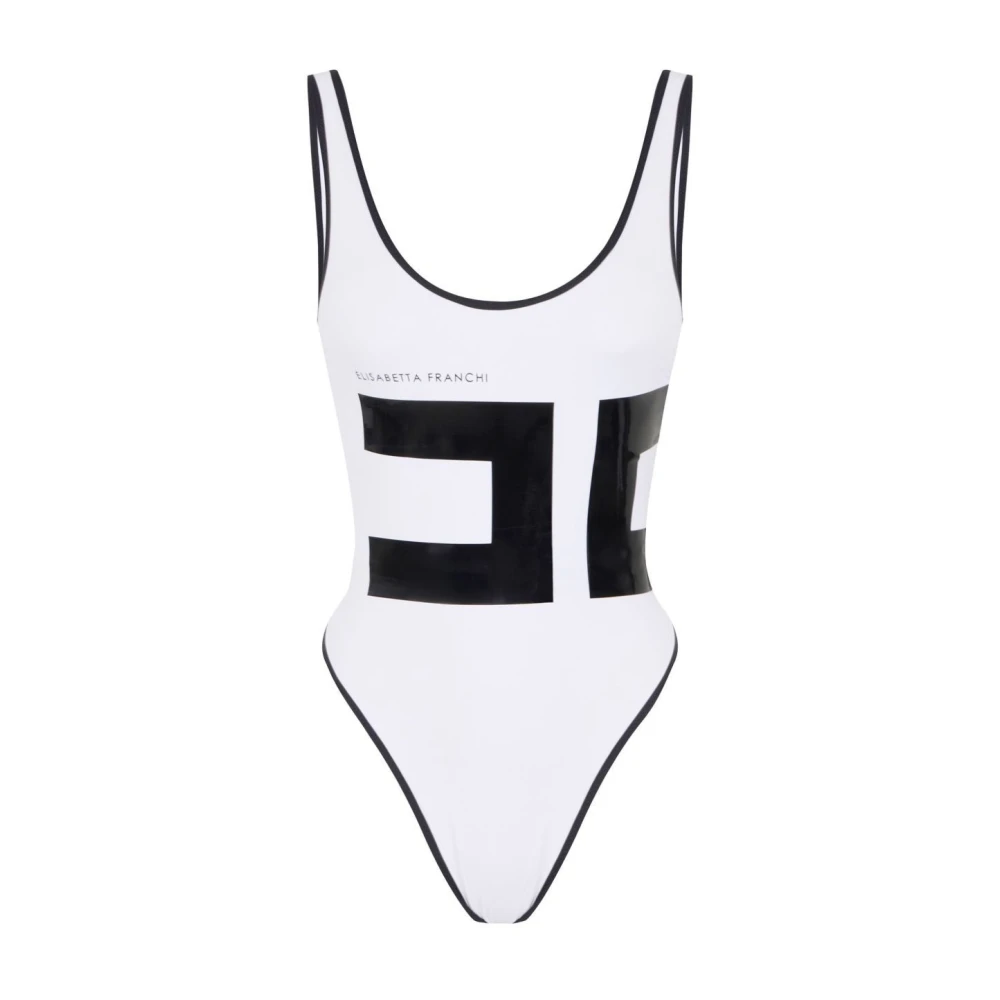 Elisabetta Franchi Stijlvolle One-Piece Jumpsuit White Dames
