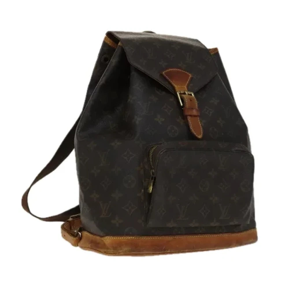Louis Vuitton Vintage Pre-owned Canvas backpacks Brown Dames