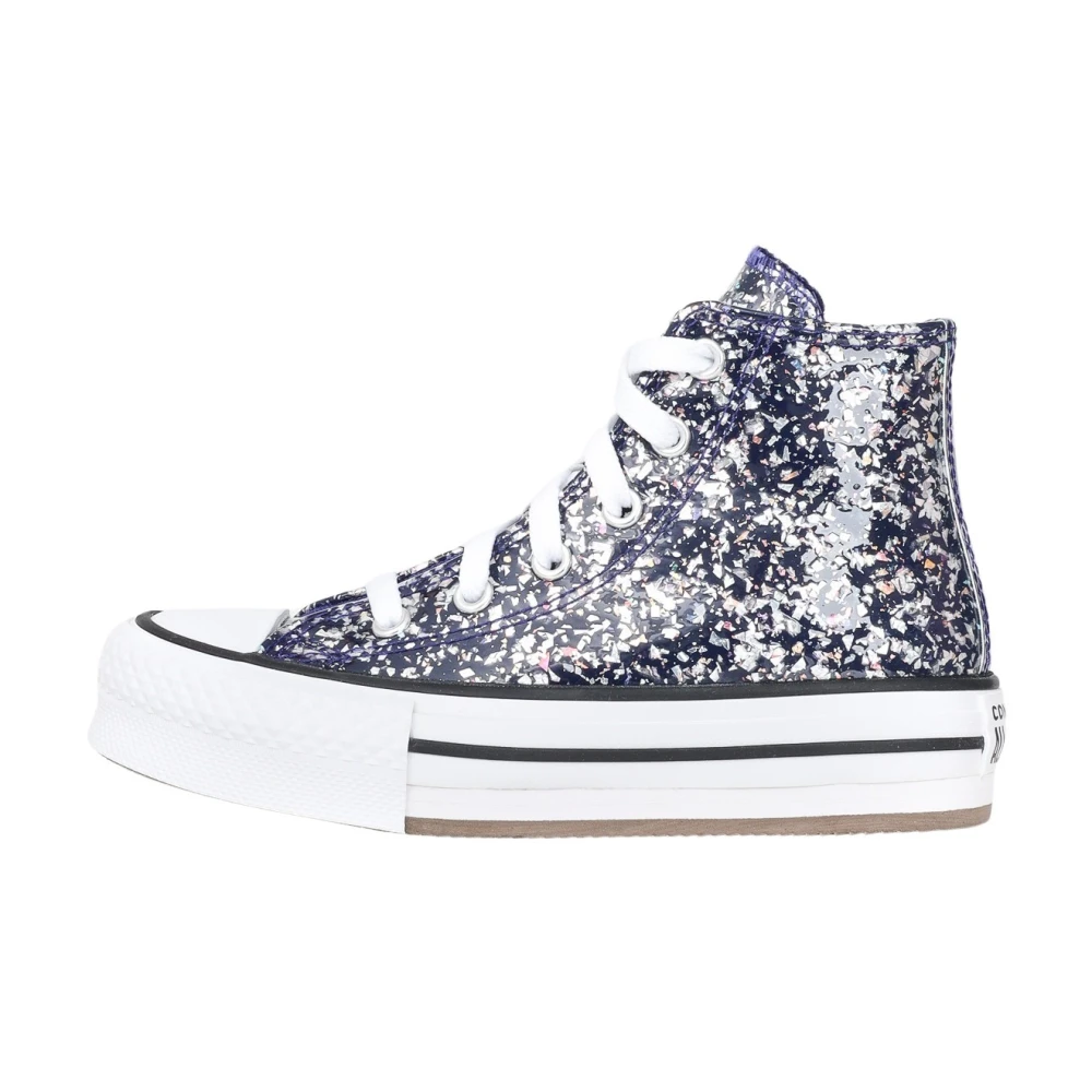 Converse Glitter High Top Sneakers för tjejer Gray, Flicka