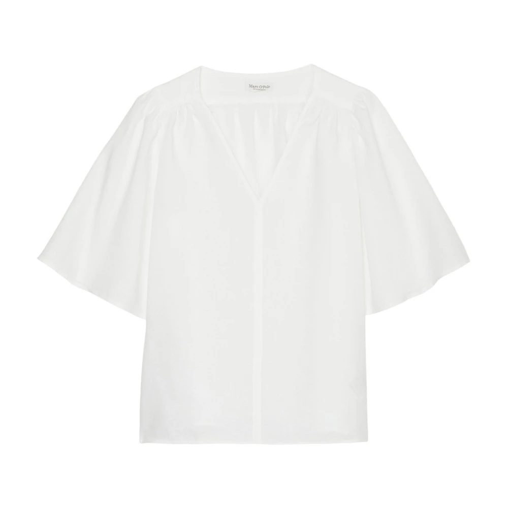 Marc O'Polo Witte Casual Fit Blouse White Dames