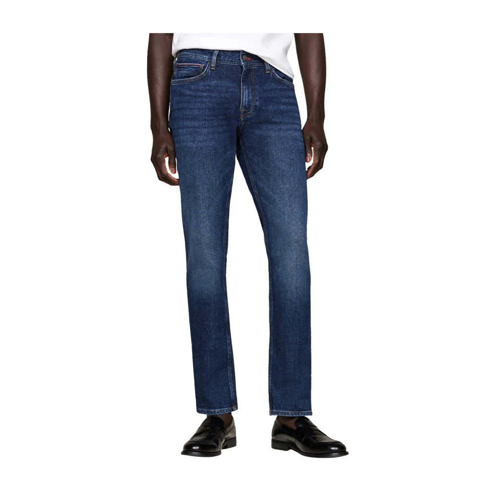 Tommy Hilfiger Blauwe Straight Denim Jeans Blue Heren