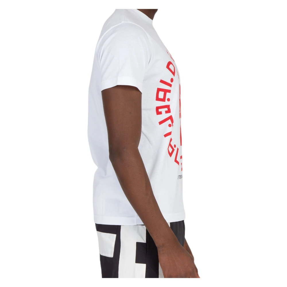 Walter Van Beirendonck Witte Stop-T-shirt White Heren