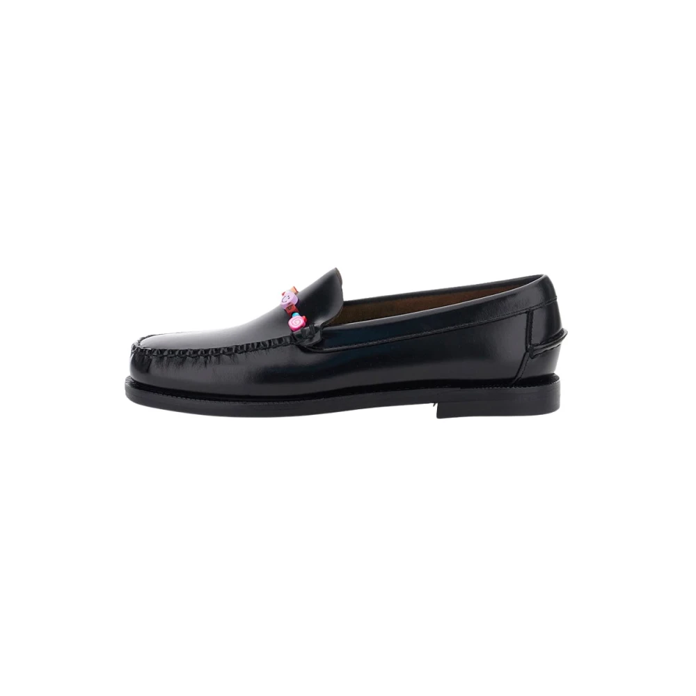Sebago Men's Black Frank Beads Moccasin - Loafers - 5 Uk - Shoes
