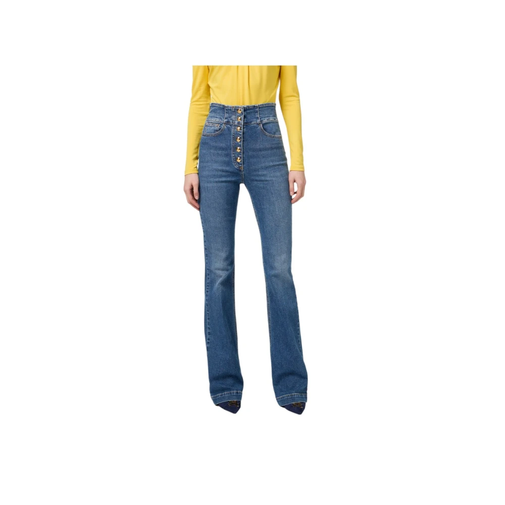 Elisabetta Franchi Stijlvolle Denim Jeans voor Vrouwen Blue Dames
