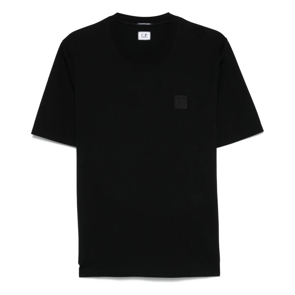 C.P. Company Zwarte T-shirts voor Mannen en Vrouwen Black Heren