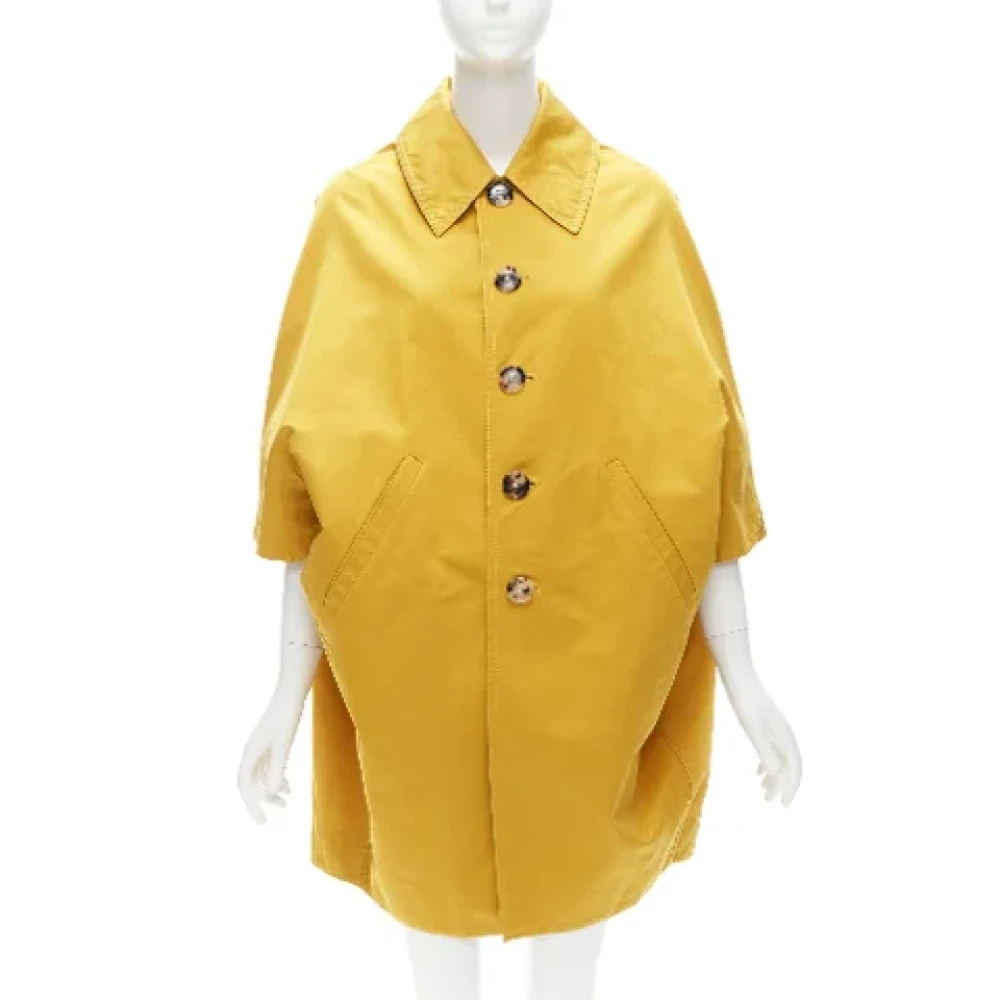 Marni Pre-owned Cotton outerwear Yellow Dames