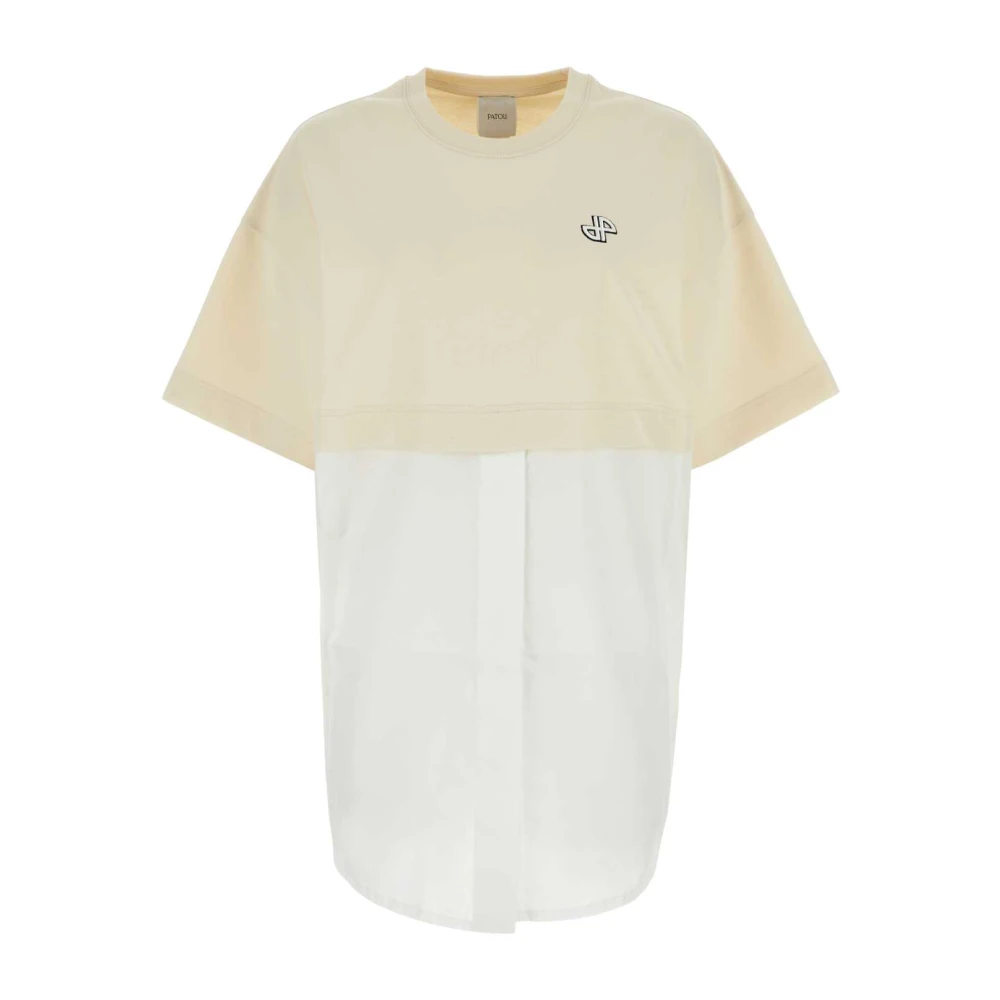 Patou Twee-tone t-shirt jurk Multicolor Dames
