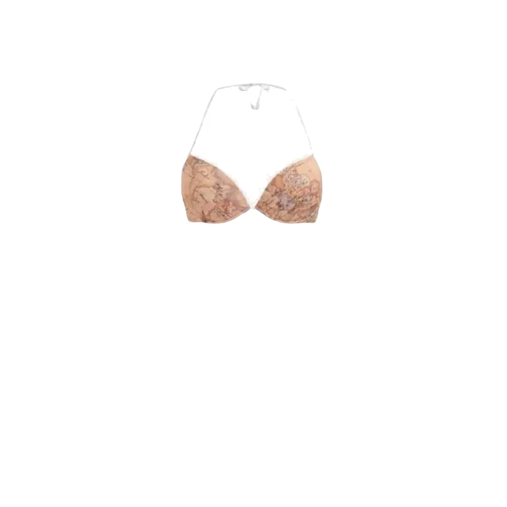 Alviero Martini 1a Classe Stijlvolle Bikini Top Beige Dames