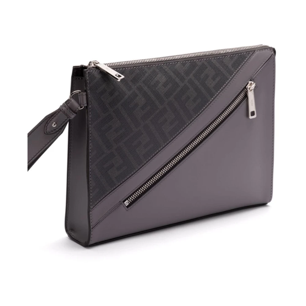 Fendi Grijze Stijlvolle Tassen Gray Heren