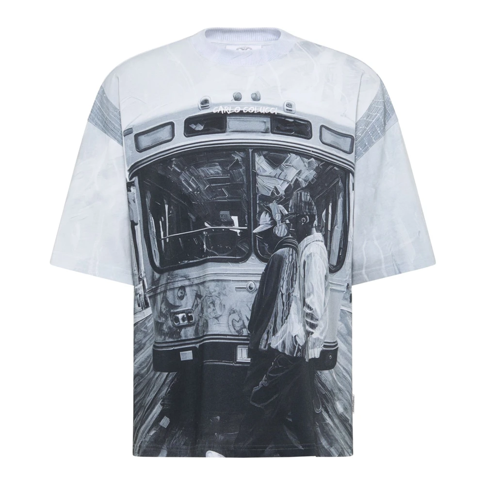 Carlo Colucci Men's Oversize T-Shirt Impression Of Carlo