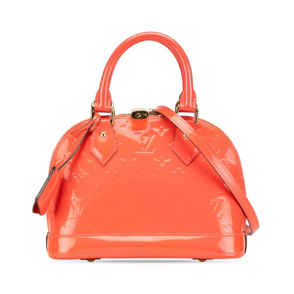 Louis Vuitton Vintage Women's Orange Pre-Owned Monogram Vernis Alma Bb Handbag