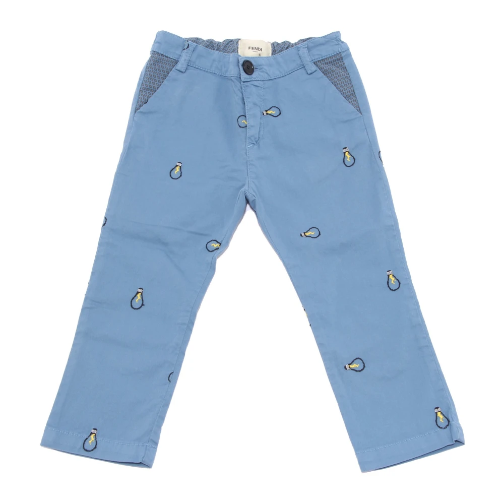 Fendi Boys Blue Trousers, 12 M, Carta Da Zucchero Trousers