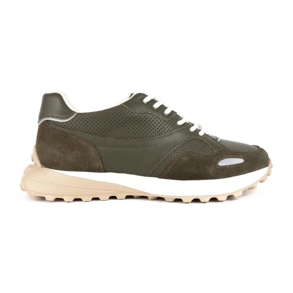 Sergio Moretti Groene Sneakers Heren Schoenen