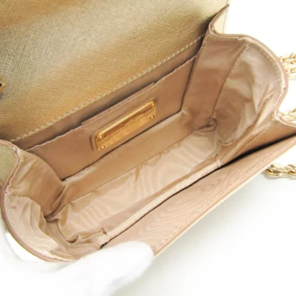 Salvatore Ferragamo Pre-owned Leather shoulder-bags Yellow Dames