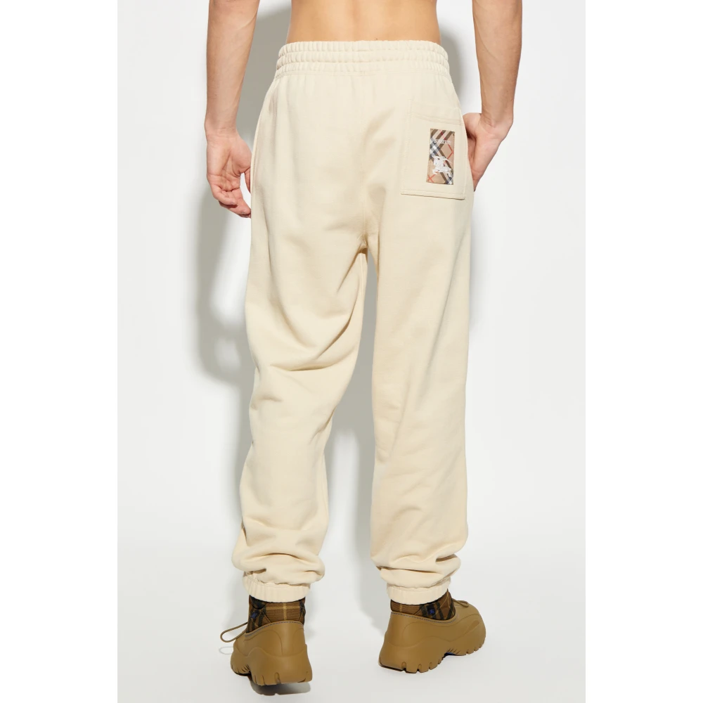 Burberry Sweatpants Beige Heren