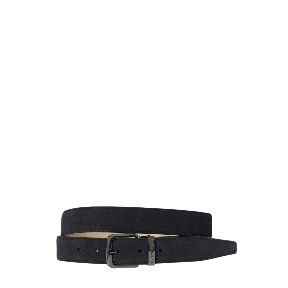 Emporio Armani Unisex Blauw Accessoires One Size, Riemen
