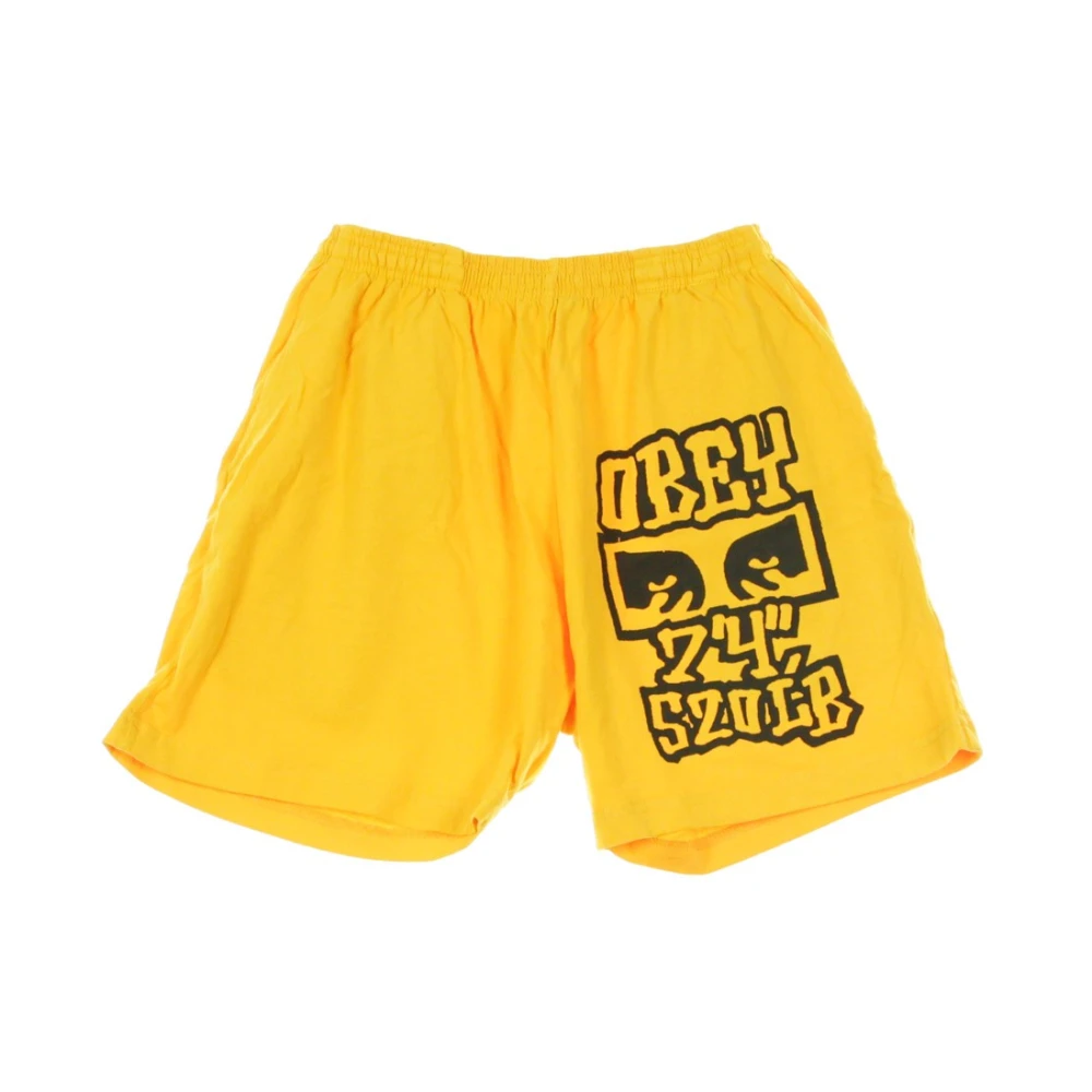 Obey Zwarte Trainingsbroek voor Mannen Yellow Heren