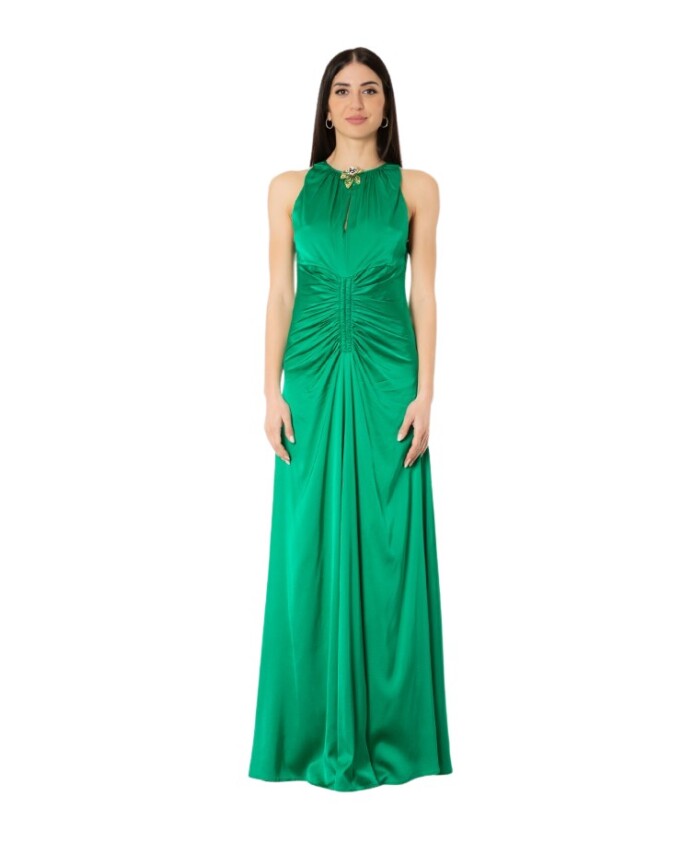 elegante-robe-longue-twist-emeraude
