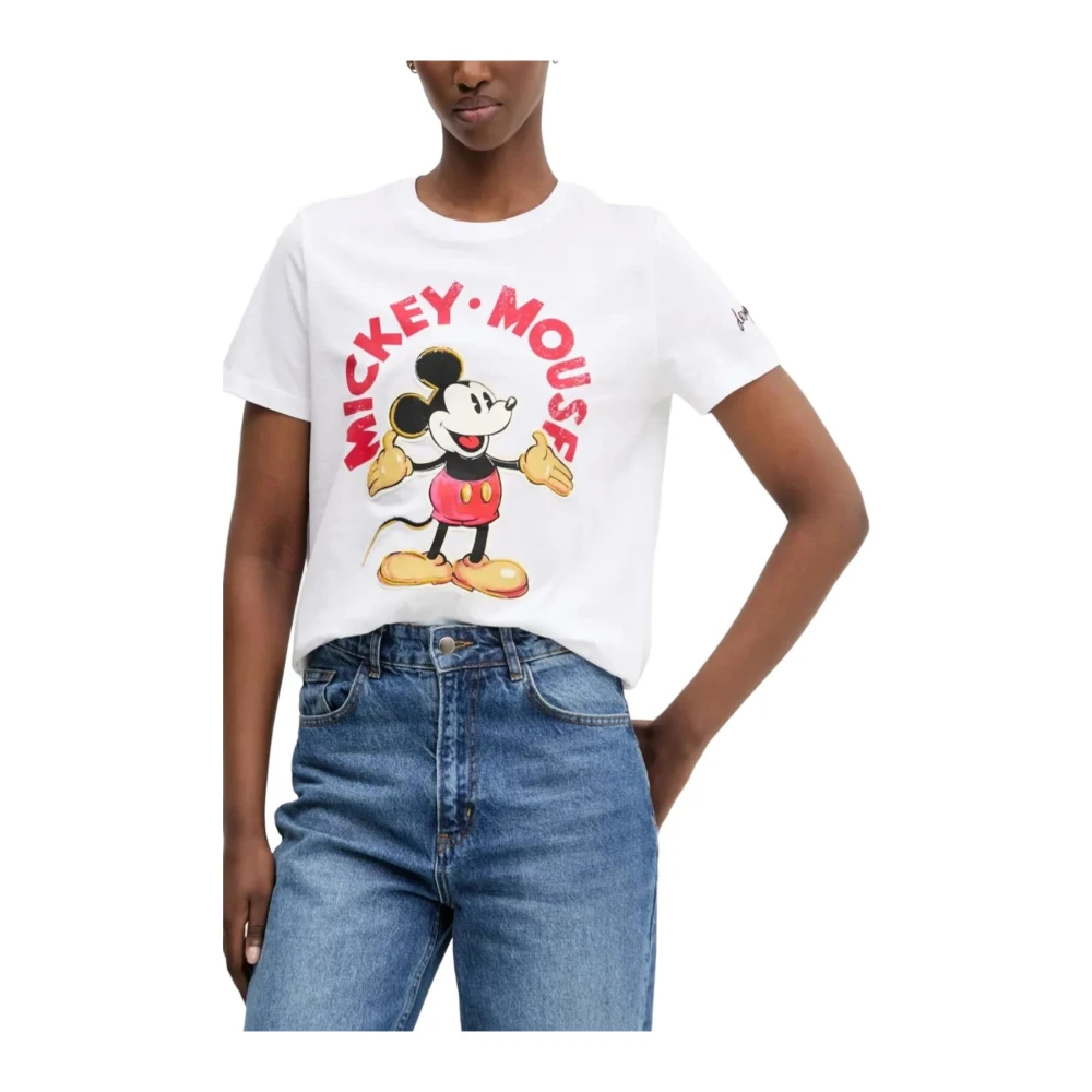 Desigual Women's White T-Shirts,, Stylish Printed Cotton T-Shirt Extra Large