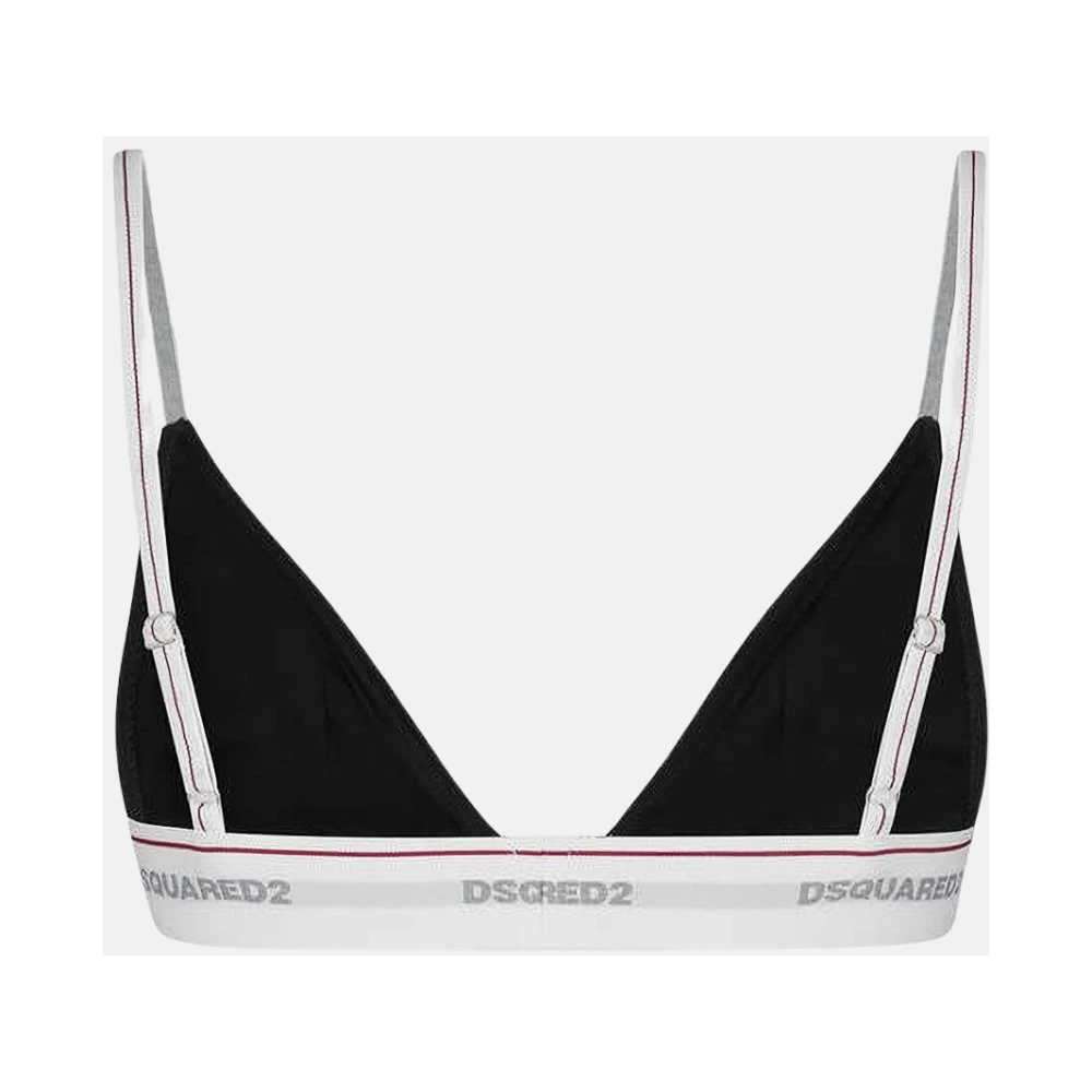 Dsquared2 Sportieve Zwarte Triangel Beha Black Dames