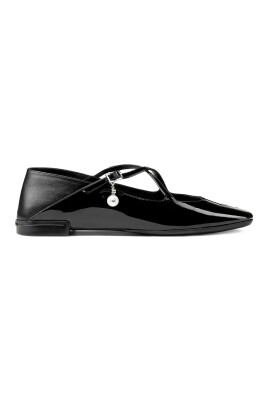 black-almond-toe-flat-shoes