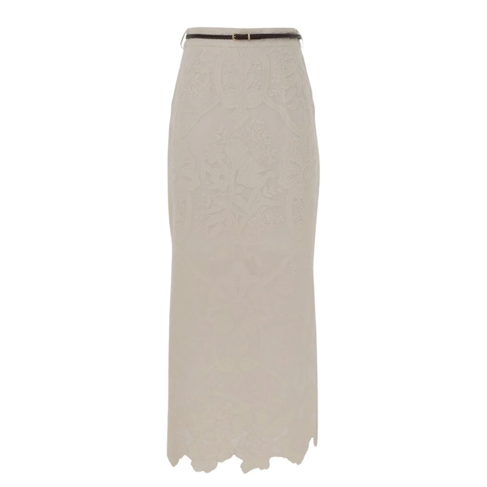 Zimmermann Linnen Ottie Rok Beige Dames
