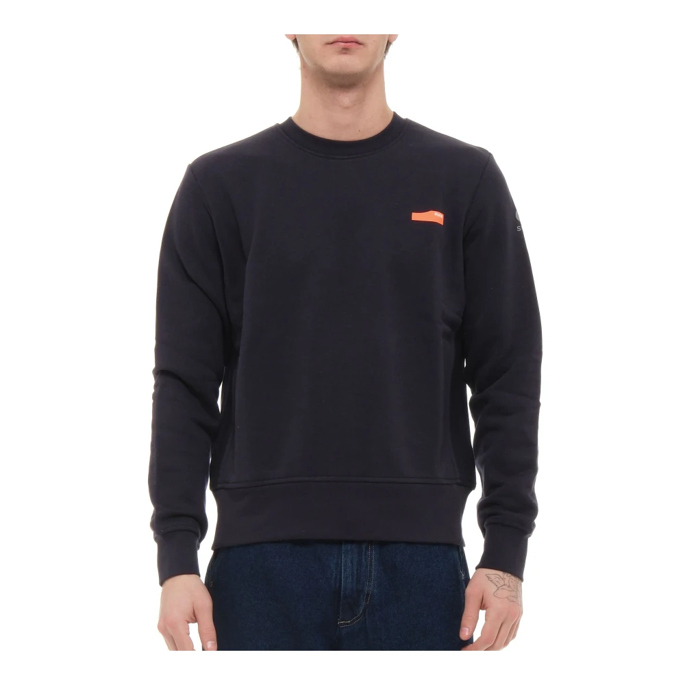 Suns Donkerblauw Stijlvol Sweatshirt Blue Heren